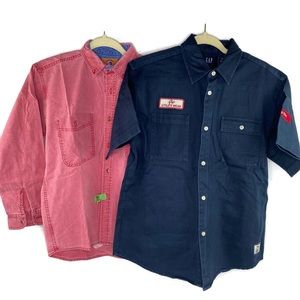 Gap &  Duck Head Bundle button down casual shirts size Large Boys